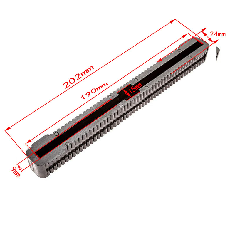 Factory Direct 8 Inch Zwart Enkele Surfplank Fin Doos Professionele Surfplank Accessoires Longboard Surf Kiel Doos Fin Doos: Black