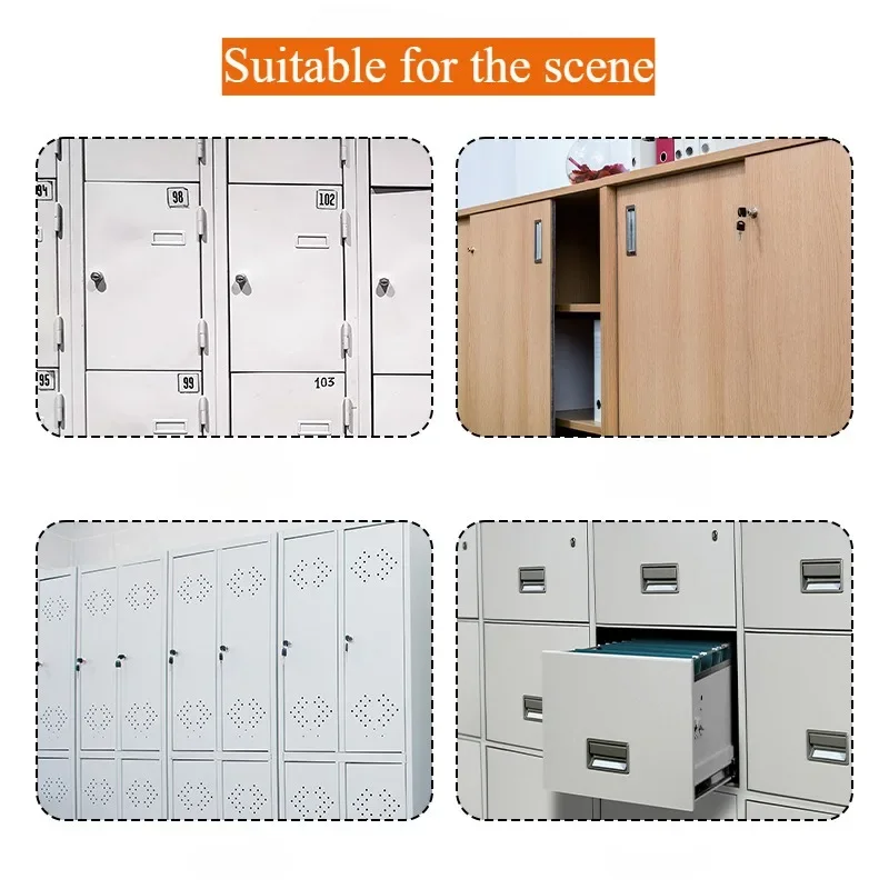 Safety lever lock, cabinet door lock 16-40mm, box, filing cabinet, post office, furniture, wardrobe,mailbox, 2 keys.