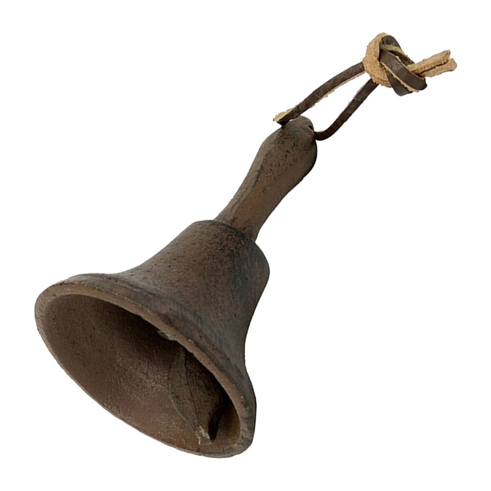 Iron Hand Bell for School Small Retro Call Bell for Restaurant Retro Bell Decor: Default Title