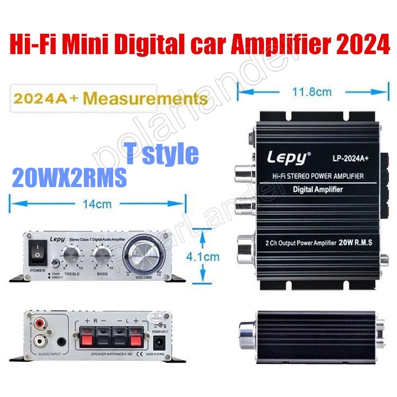 Hi-fi mini digital digital funktion bil effektforstærker lille effektforstærker 2ch udgangseffekt forstærker 20w rms  x2