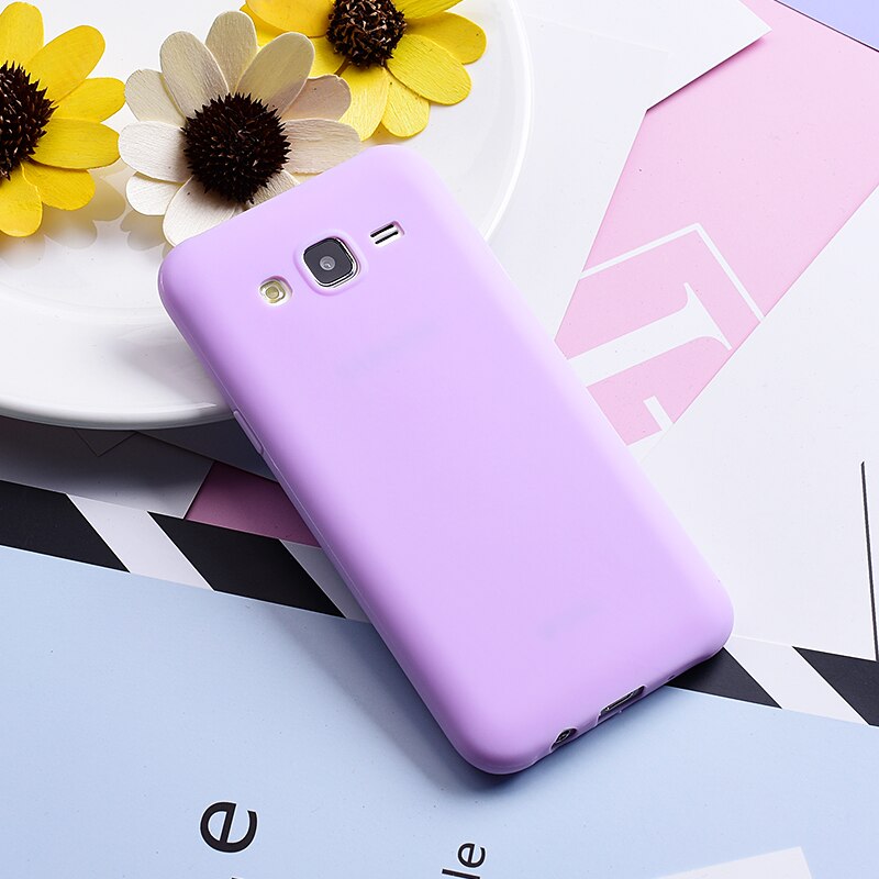 Yokata soft Case For Samsung Galaxy J5 J500F Lovely Candy Color Soft Color Silicone Soft Gel R ubber Phone Back Cover Coque: Color 6