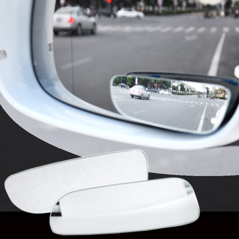 Small Side Blindspot Rearview Convex Mirror Clear Driving Vision Car Side Blind Spot Mirror Wide Angle Long Shape For Vehicle
