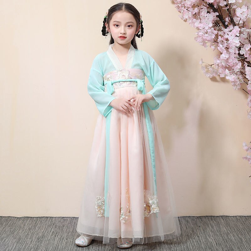 Kids Traditional Chinese Hanfu Costume - Fairy Dress For Cosplay, Dance, Or  Dress-Up