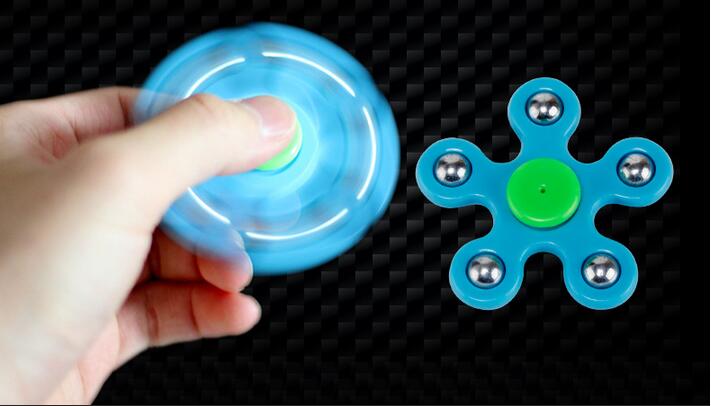 5 Hoek Spinner Vinger Spinner Hand Spinner ABS Spiner Komt Anti Stress Speelgoed: Blauw