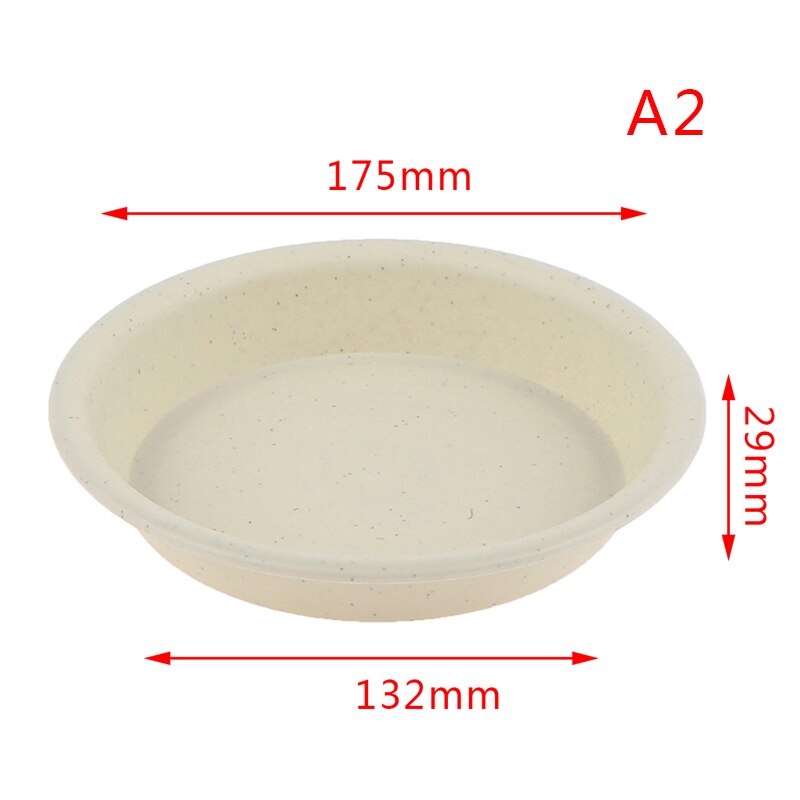 1Pc Garden Pot Case Round Shape Plastic Solid Color Garden Pot Saucer Plant Pot Drip Tray Planter Pallet Flower Pot Tray: A2