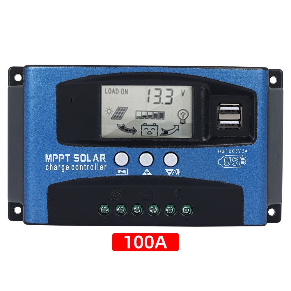 MPPT Solar Charging Regulator Energy Charge Controller MPPT Focus Tracking Autofocus DC12V/24V 30A-100A: 100A