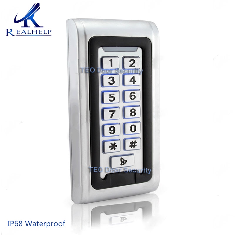 2000Users IP68 Waterproof LED Keypad Metal Access Control Wiegand 26 RIFD card reader Door Access 12V and 24V DC