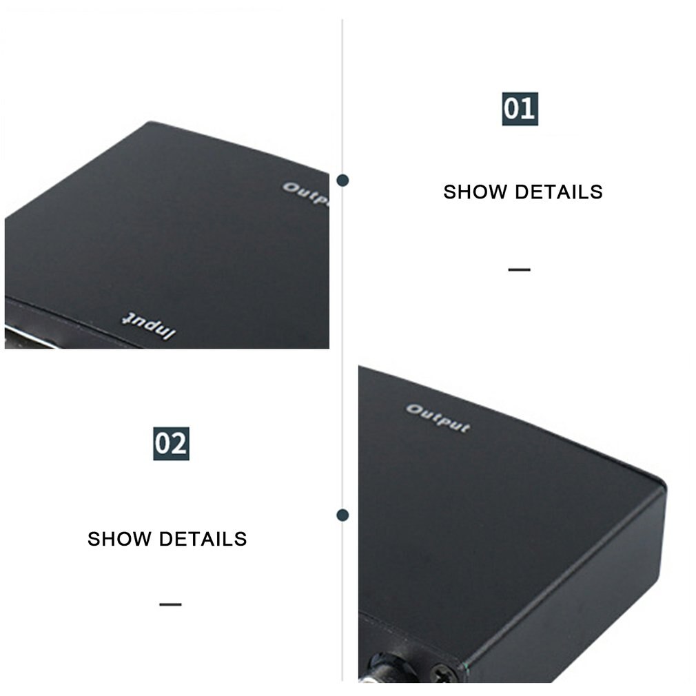 Vga + R/L Naar Hdmi-Compatibel Converter Box Hdtv Video Converter Adapter Met Rca Phono Stereo Audio voor Pc Stereo Audio