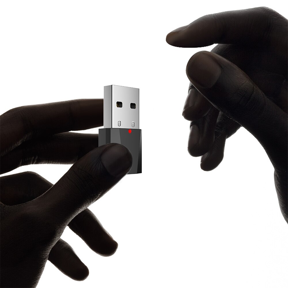 VAORLO 3.5MM Mini Bluetooth Receiver 4.2 Audio Music Stereo Wireless Adapter USB Dongle 3.5MM Jack AUX Bluetooth Receptor