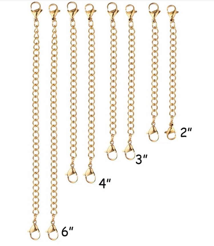 10pcs Stainless Steel Extender Chain Adjustable Ne... – Grandado