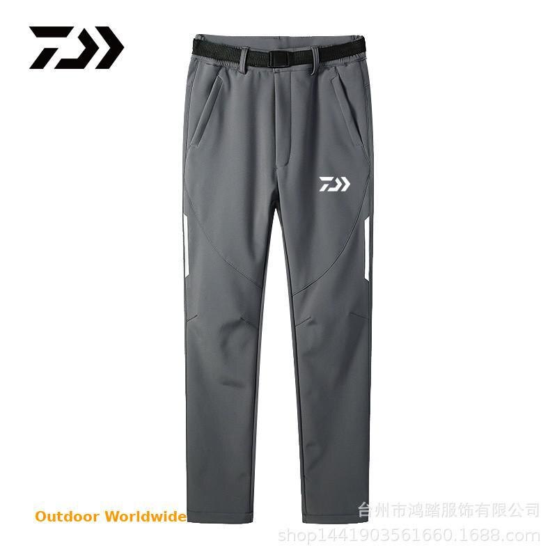 Daiwa Outdoor Vissen Broek Mannen Winter Anti-Uv Warm Houden Waterdichte Broek Sportkleding Vissen Kleding Casual Sport Broek: 33 / l