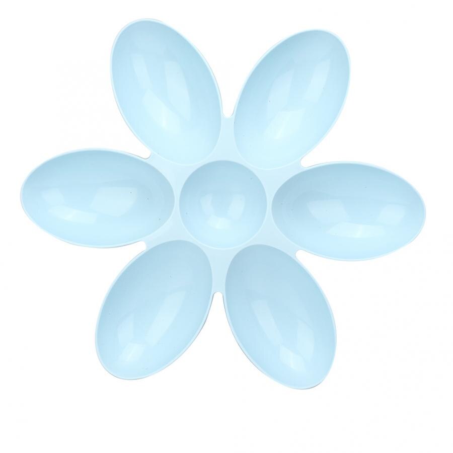 Pet six petals voerbak met meerdere vakken voor katten en honden, algemene voerbenodigdheden: Blauw