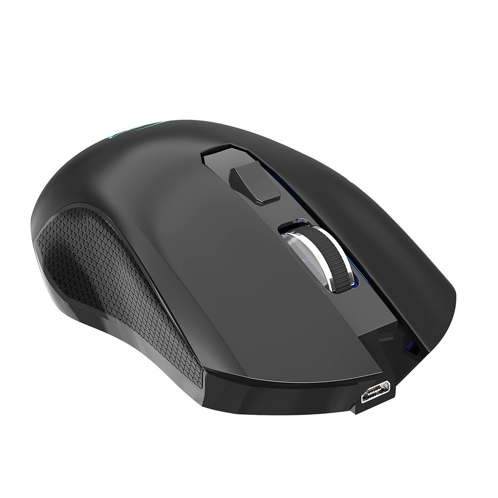 2.4G USB Wireless 6 Bottoni Mouse Variopinto di Illuminazione 3 Modalità 2400DPI Regolabile Ricaricabile Silenzioso Fare Clic Su Gaming Mouse Mause #71
