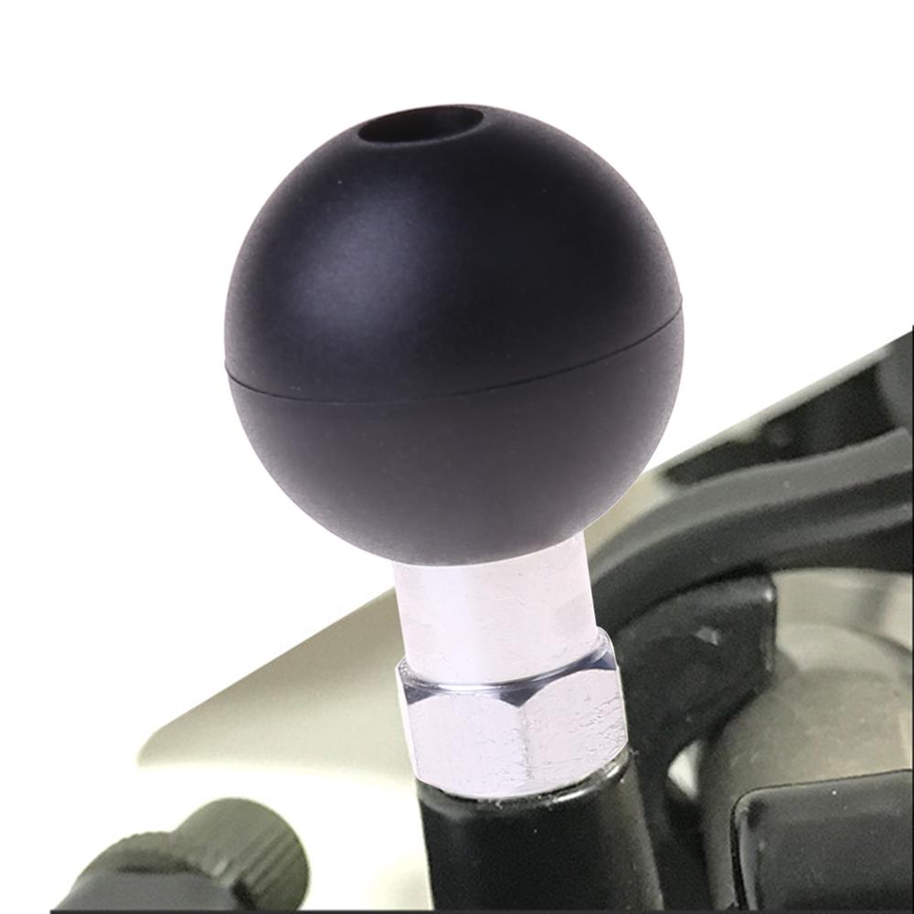 Suporte para telefone de motocicleta, esfera de base m10 x 1.25 macho com rosca para montagem de moto e ram, 1 peça
