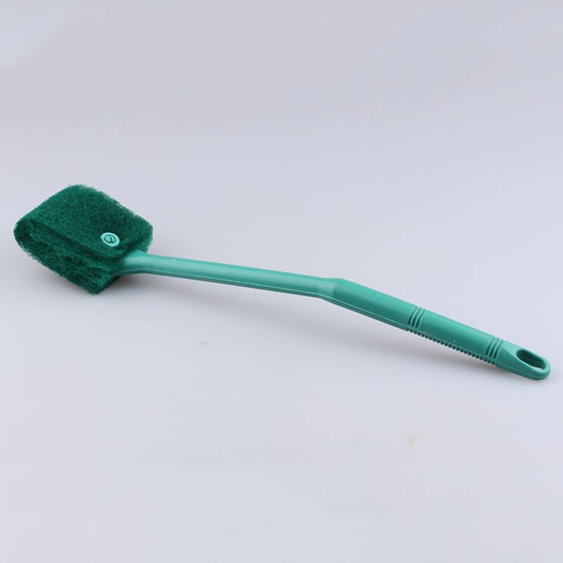Aquarium Tank Sponge Cleaner Fish Gravel Rake Algae Dust Scraper Grass Sponge Brush Glass Fish Tank Cleaning Brush Supplies Tool: Green