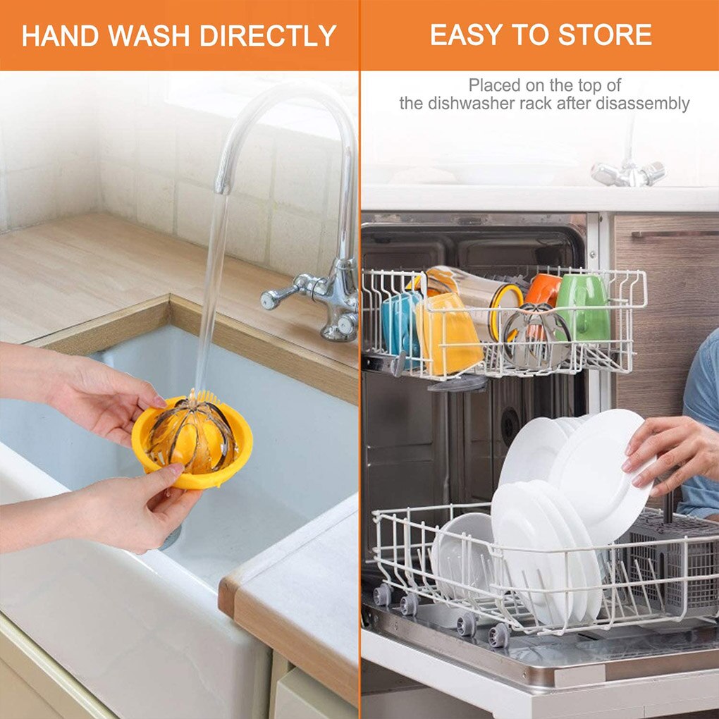 Handleiding Sap Cup 2 In 1 Citrus Juicer Citroen Oranje Fruit Hand Knijper Abs Plastic Maatbeker Ingebouwde meetschaal