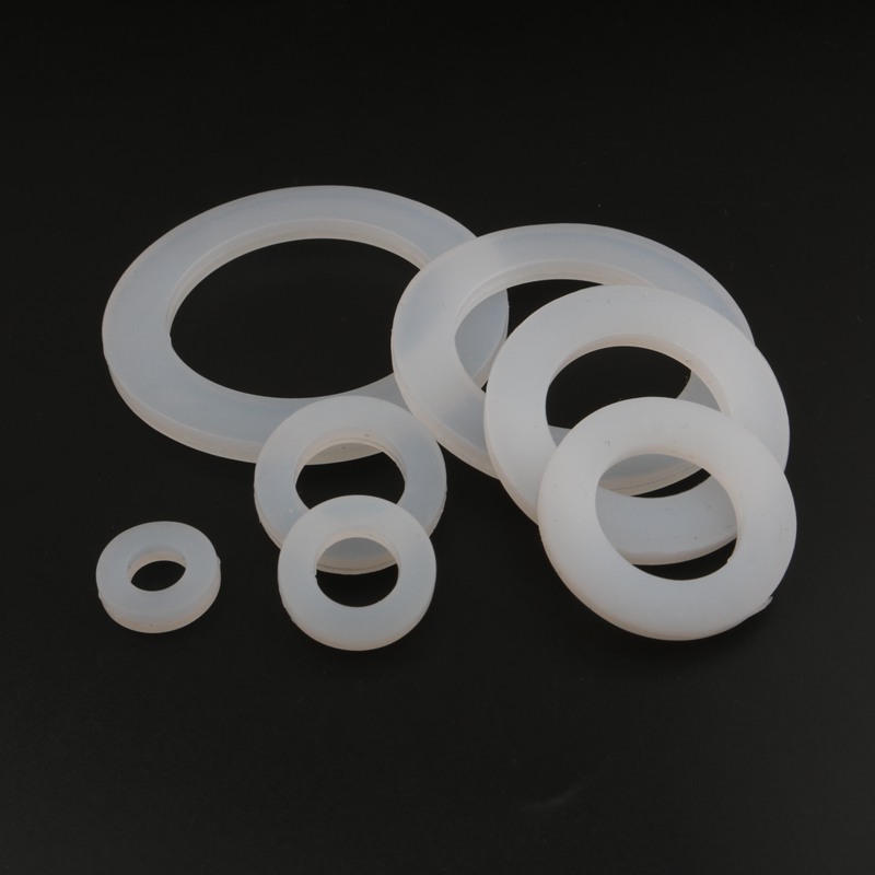 10 Stück 1/4 Zoll 3/8 Zoll 1/2 Zoll 3/4 Zoll 1 Zoll 20/25/32/40/50 mm Silikon-Flachdichtung O-Ring-Dichtung Unterlegscheibe Ring Sanitär Wasserhahn Unterlegscheibe Dichtungsring