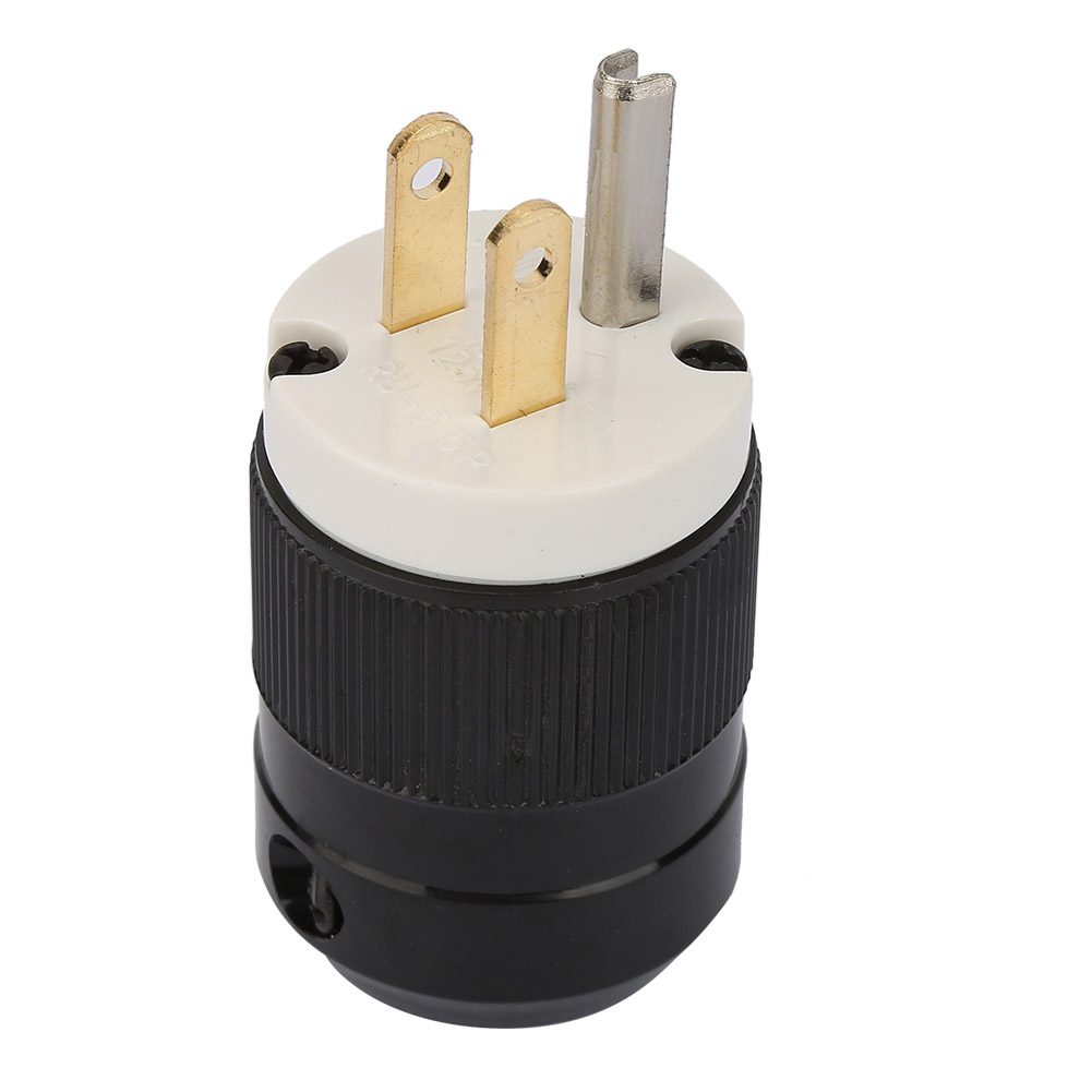Enchufe de alimentación Industrial, de 3 polos conector de alimentación, 3 agujeros, impermeable, grado Industrial: Marrón