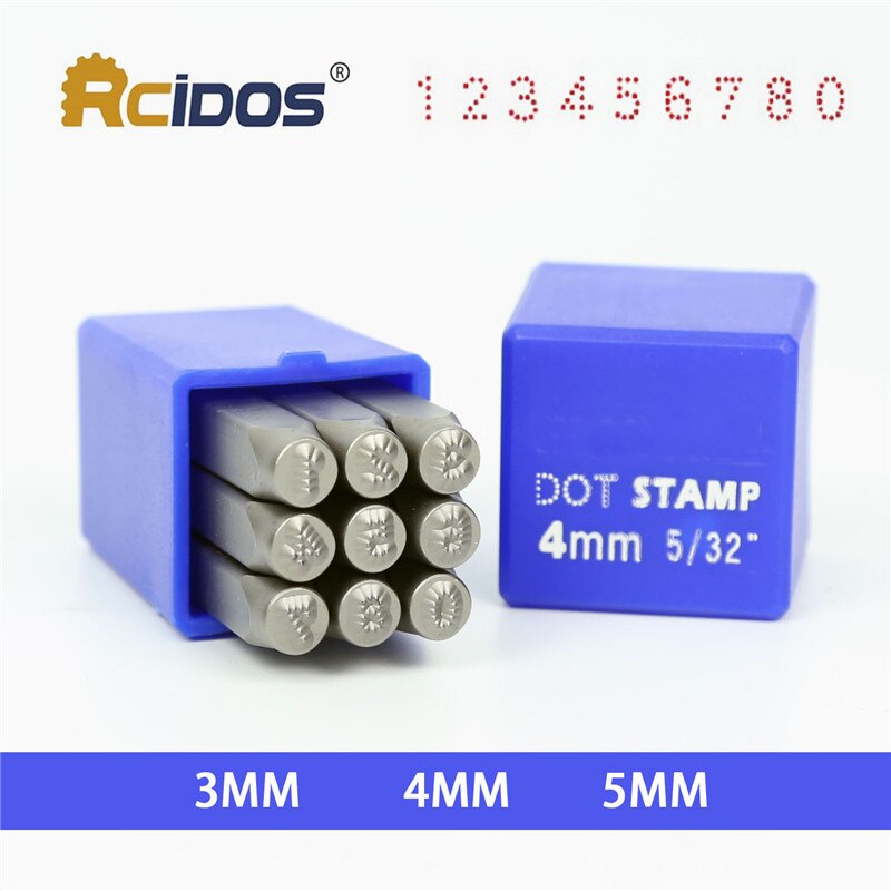 Números 3/4/5mm pontilhados/treliça de motocicleta, rcidos, chassi de carro, estampa de ponto 0-8,9 tamanhos