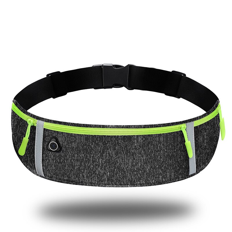 Waist Belts Pouch Packs Phone Bags Sport Running Case Carrying Cover Night vision For iPhone Huawei Xiaomi Redmi note 8: Grey