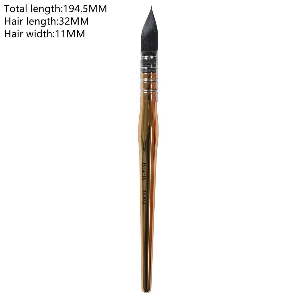 Aquarel Penselenset Professionele - 10 delige Kunstenaars Synthetisch Eekhoornhaar Penselen voor Aquarel, Waterverf | Aquarelpenselen met Hoge Absorptie en Gelijkmatige Verfafgifte | Watercolors Brush