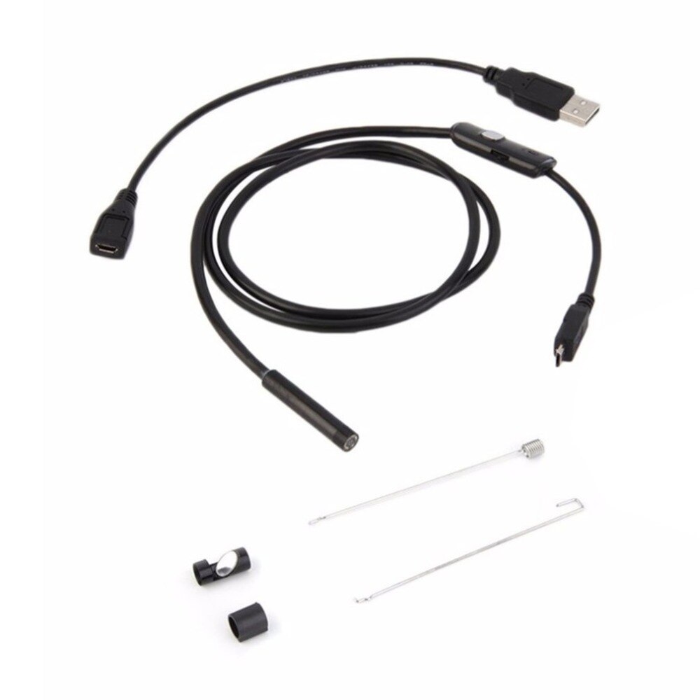 1m For Android WIFI Endoscope Waterproof Borescope Inspection Camera 8 LED a long effective focal length