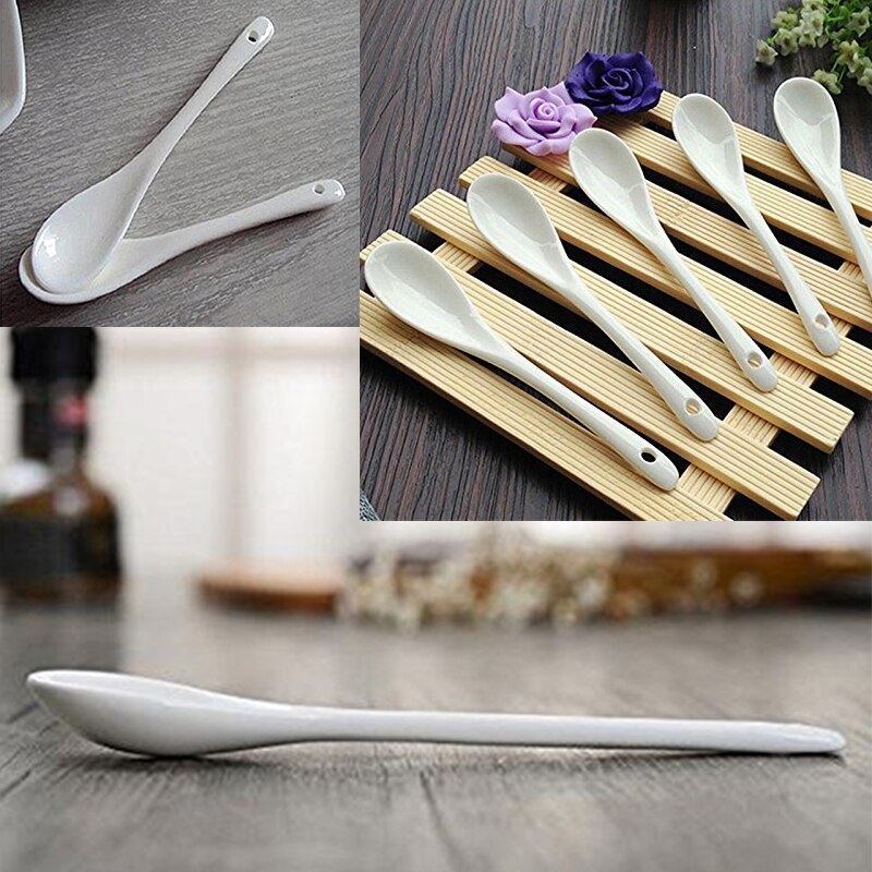 Set Van 5 Keramische Lepel Theelepel Lepel Jam Honing
