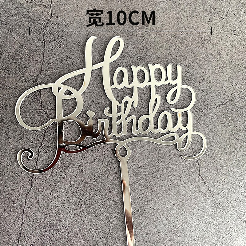 Acrylic Happy Birthday Cake Topper Baby Shower Party Cake Topper Children and Cake Decoration Party Supplies: SL1