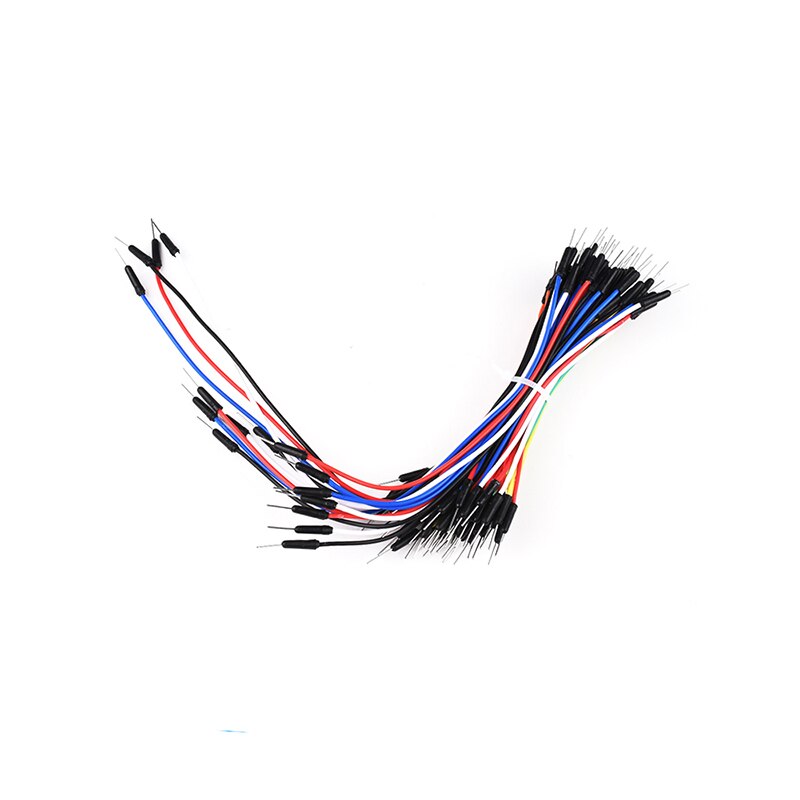 65PCS/LOT Solderless Flexible Breadboard Jumper wires Cables Bread plate line Male to Male Jumper Wirefor Arduino Breadboard