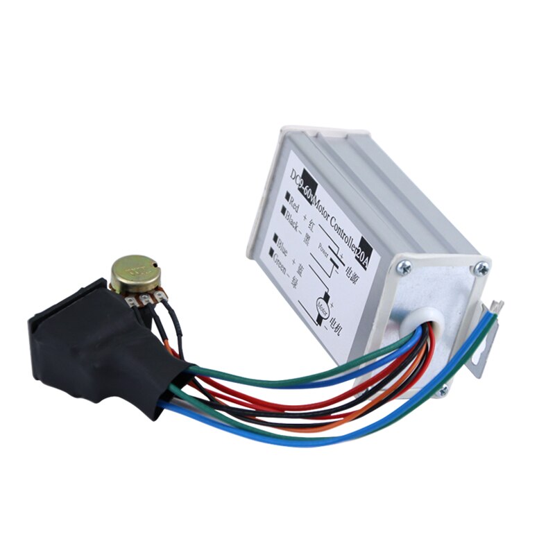 Mini Motor PWM Controller DC 9V-60V 20A Electric 9V 12V 36V 48V 12 Volt 24 V Micro Motors Regulator Speed Reverse CW CCW Control