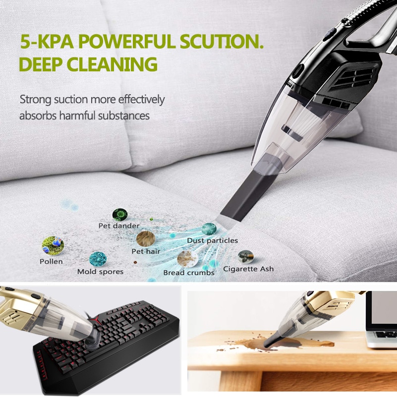 GRIKEY Wireless Car Vacuum Cleaner Wireless Cleaners Handheld Vacuum Cleaner Car Wireless Vacuum Cleaner For Car/Home 5000Pa