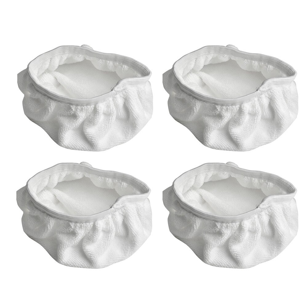 4 Stuks Buffing Pads 9-10 Inch Buffing Auto Buffer Microfiber Stof Polijstmachine Polijstmachine Waxer Wit