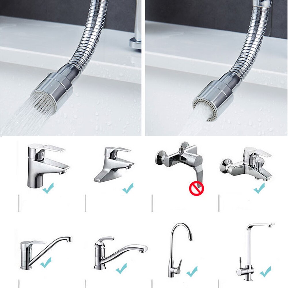 360 ° Rotatie Keuken Uitbreiding Kraan Filter Koperen Mondstuk Tap Connector Adapter Water Saving Swivel Badkamer Accessoires