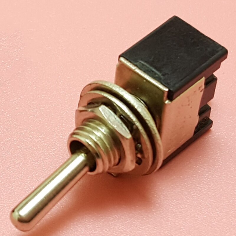 5pcs MTS-101 2 Pin SPST ON-OFF 2 Position 250V AC Miniature Mini Electrical Toggle Switch Mounting Hole