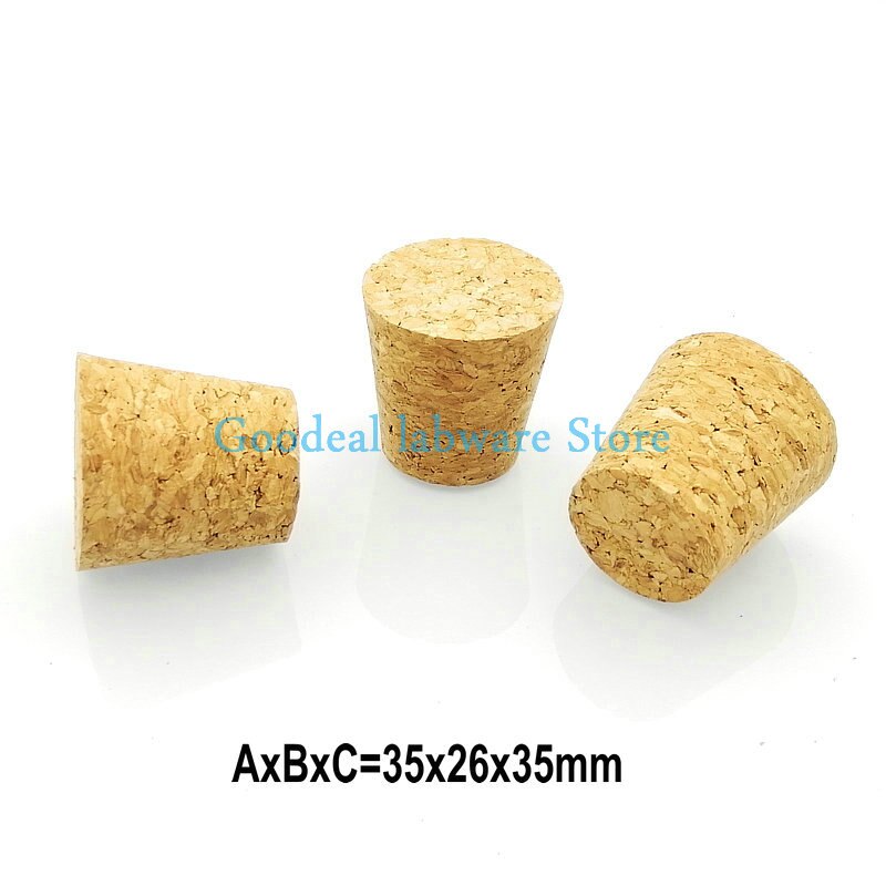 50pcs Top DIA 13mm to 39mm Synthetic Cork Lab Test Tube Cork cap Glass jar lid Wine bottle stopper Flask sealing plug