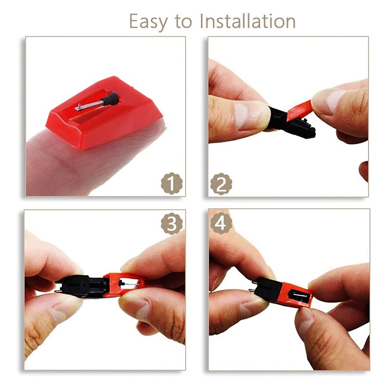 Record Player Needles Replacement, 5 Pack Turntable Replacement Needle for Vinyl Record Player LP Phonograph,Victrola