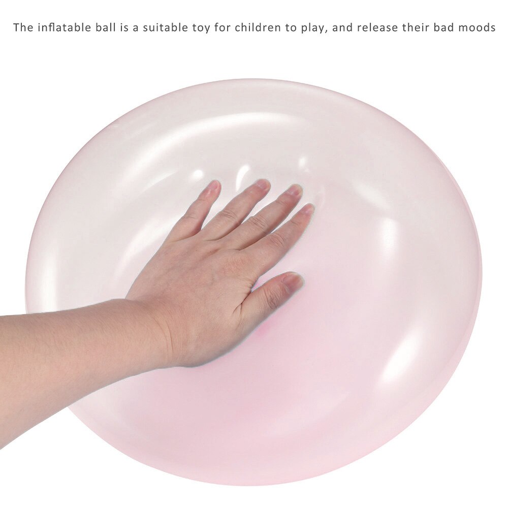 Opblaasbare Bal Transparante Bubble Bal Kinderen Grote Bal Speelgoed Stretch Sport Speelgoed Bal Super Zachte Bubble Bal