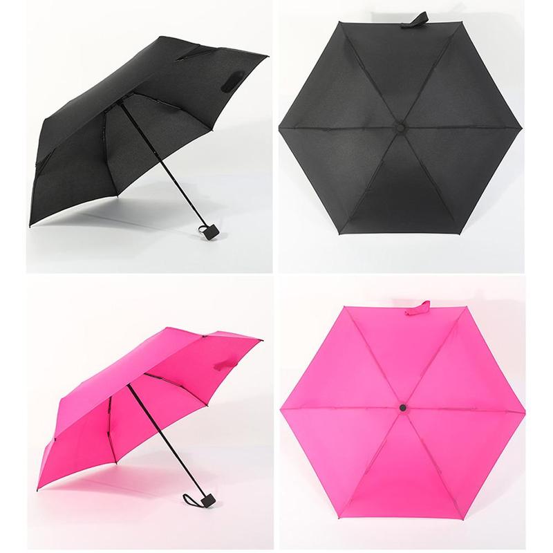 Pocket Mini Umbrella, Folding Pocket Compact Umbrella, Sun-proof Wind-proof Rain-proof And Uv-proof 5 Folding