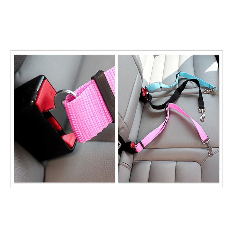 Voertuig Auto Huisdieren Puppy Seat Lead Leash Hond Harnas Voertuig Gordel Dierbenodigdheden Reizen Clip Verstelbare Pet Dog Veiligheid Seat riem