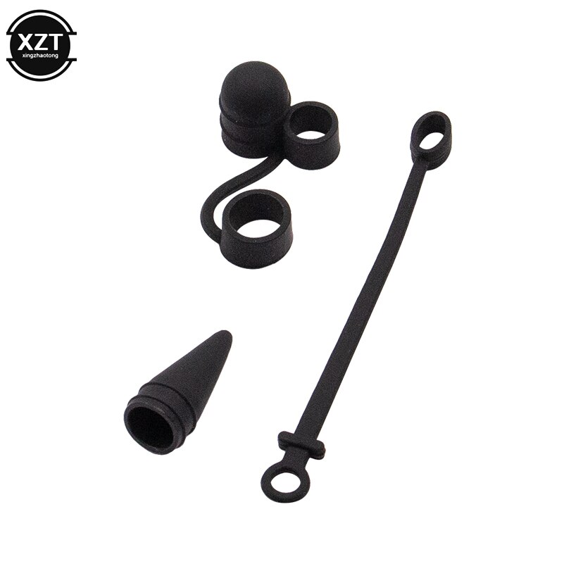 Cap Houder/Nib Cover/Kabel Adapter Tether Voor Apple Potlood voor iPad Pro Potlood 180208: Black