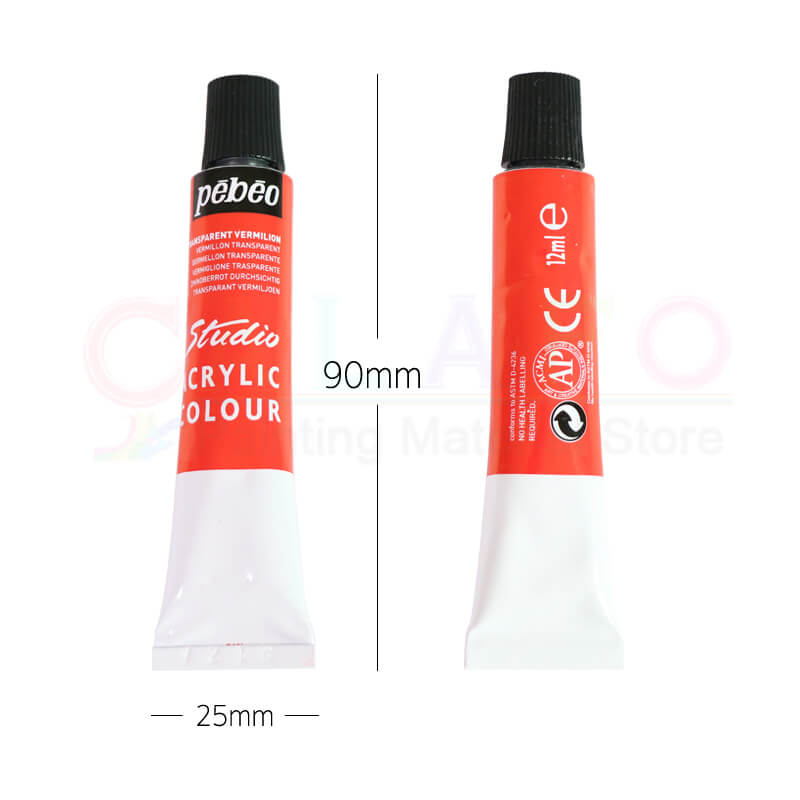 12ml pebeo højkoncentreret akrylmaling sæt 12/18/24 farver maleri akvarel maling tube kunst pigment gør det selv kunstner forsyninger