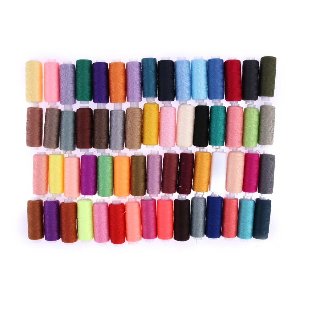 60/24Pcs Sewing Thread Polyester Embroidery Machine Sewing Threads DIY Knitting Weave Thread Craft Sewing Accessories: 60 colors 250yard