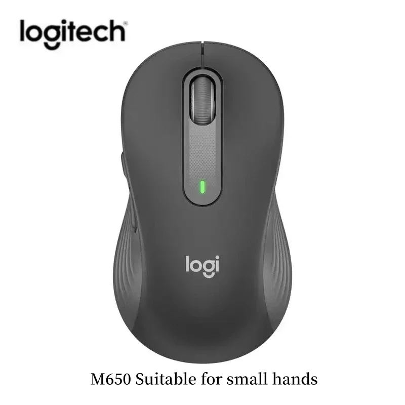 Originele Logitech M650 Bluetooth draadloze muis Stille klikken voor pc/Mac/multi-apparaat/Chromebook Office Laptop Sensortechnologie: Black