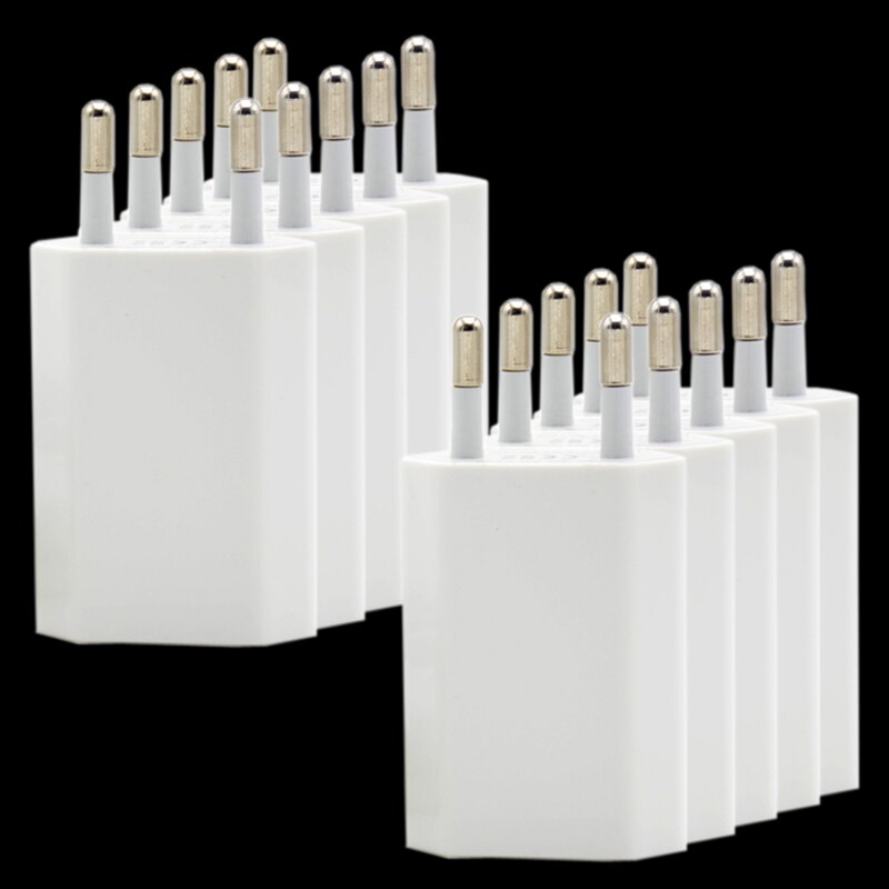 10 stk usb kabel og væg rejseoplader strømadapter 1m 8 pin data opladningskabel til iphone 5 5s 6 7 8 12 pro 11 xs max xr x: Kun 10 stk oplader