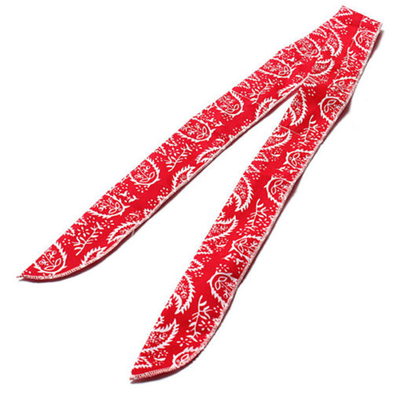 5 Kleuren Niet giftig Nek Arm Koeler Sjaal Body Ice Cooling Wrap Tie Hoofdband Handdoek Bandana voor: Red