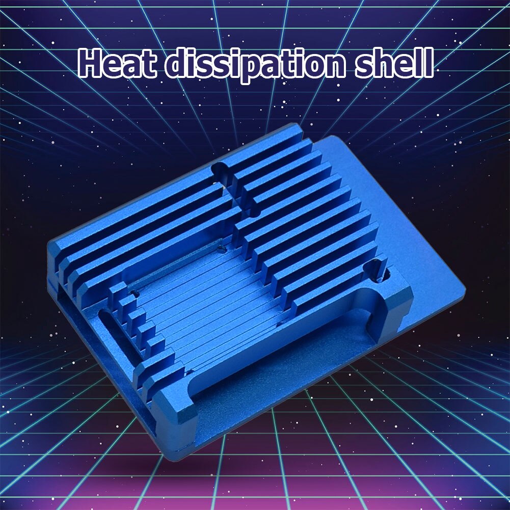 DIY Cooling Box Module Metal Shell Box Aluminum Alloy Raspberry Pi 4B high Aluminum Alloy CNC Shell Ultra-Thin Metal She