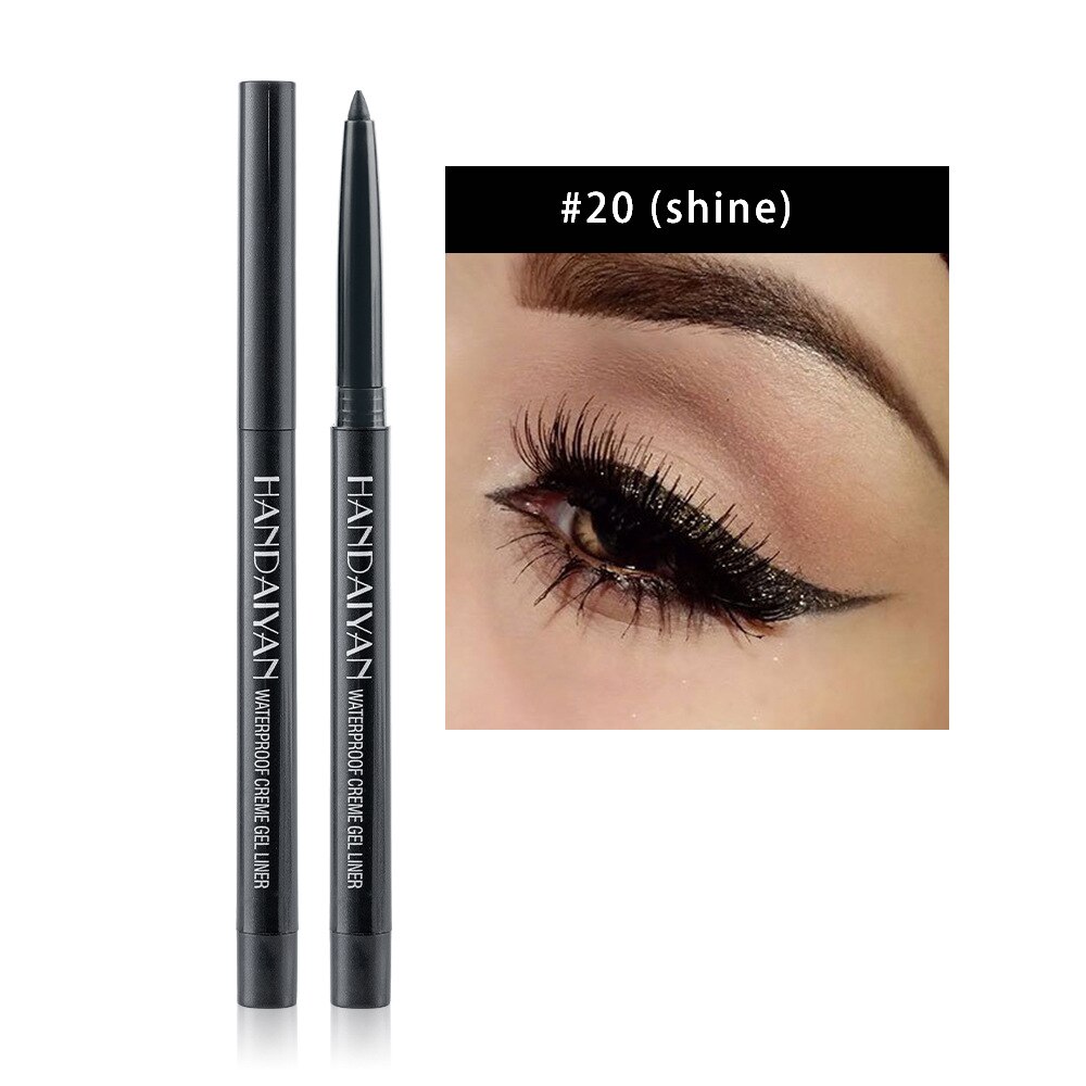 20-farbe Farbige Eyeliner Kuli Wasserdicht Perlglanz matt Lange anhaltende Eyeliner Gel Stift Auge Flüssigkeit Stift Lidschatten kosmetik: 20