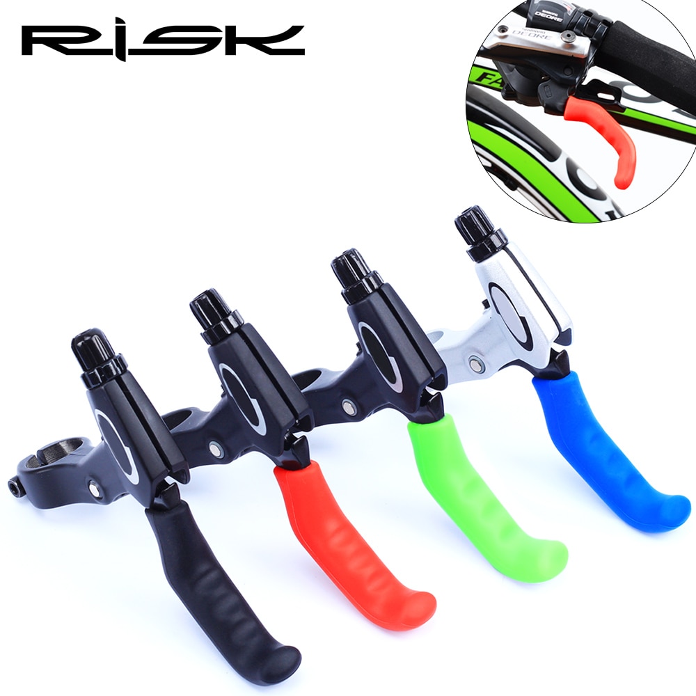 RISK-funda protectora para palanca de freno de bicicleta, Protector Universal de silicona antideslizante, 1 par