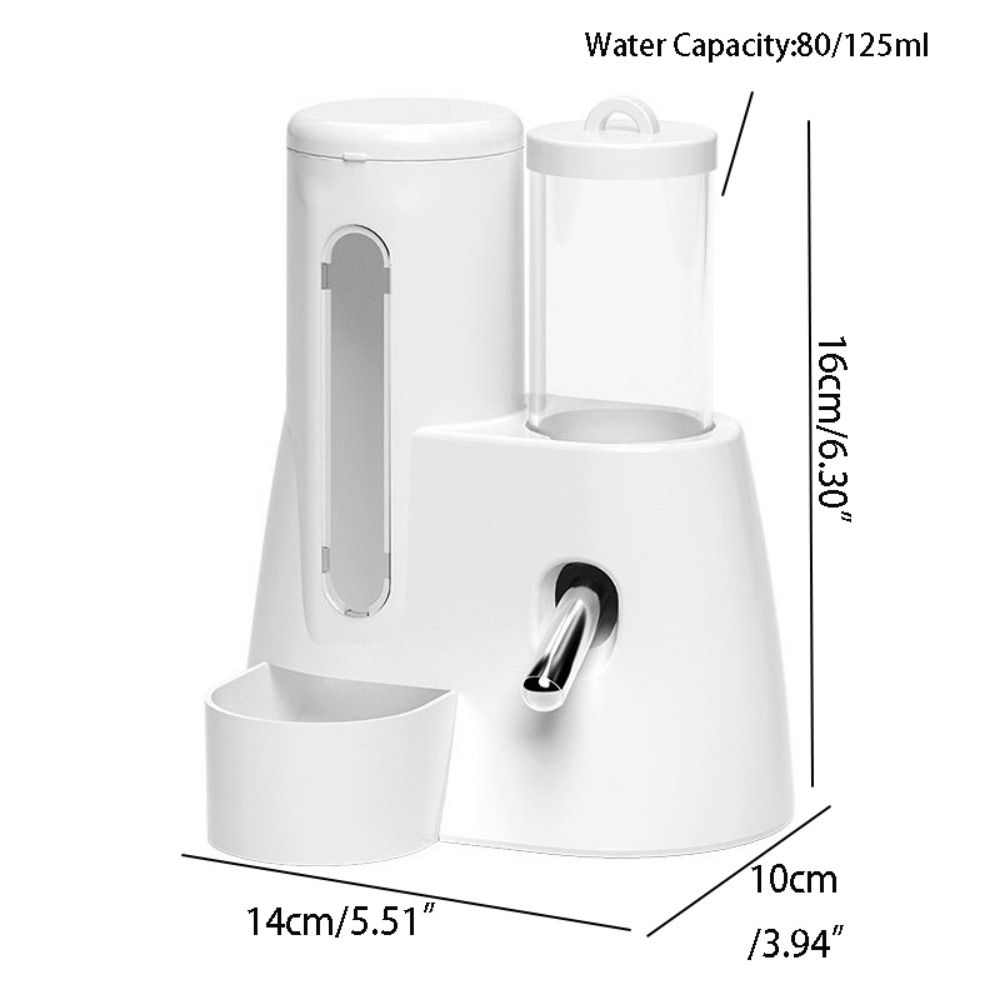 2-in-1 Hamster Automatische Water Grote Capaciteit Verwijderbare Voeden Water Dispenser Te Reinigen Gouden Beer Voerbak dierbenodigdheden