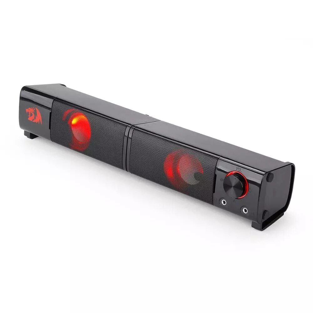 Redragon GS550 Orpheus PC Gaming Speakers, 2.0 Channel Stereo Desktop Computer Sound Bar with Compact Maneuverable Size